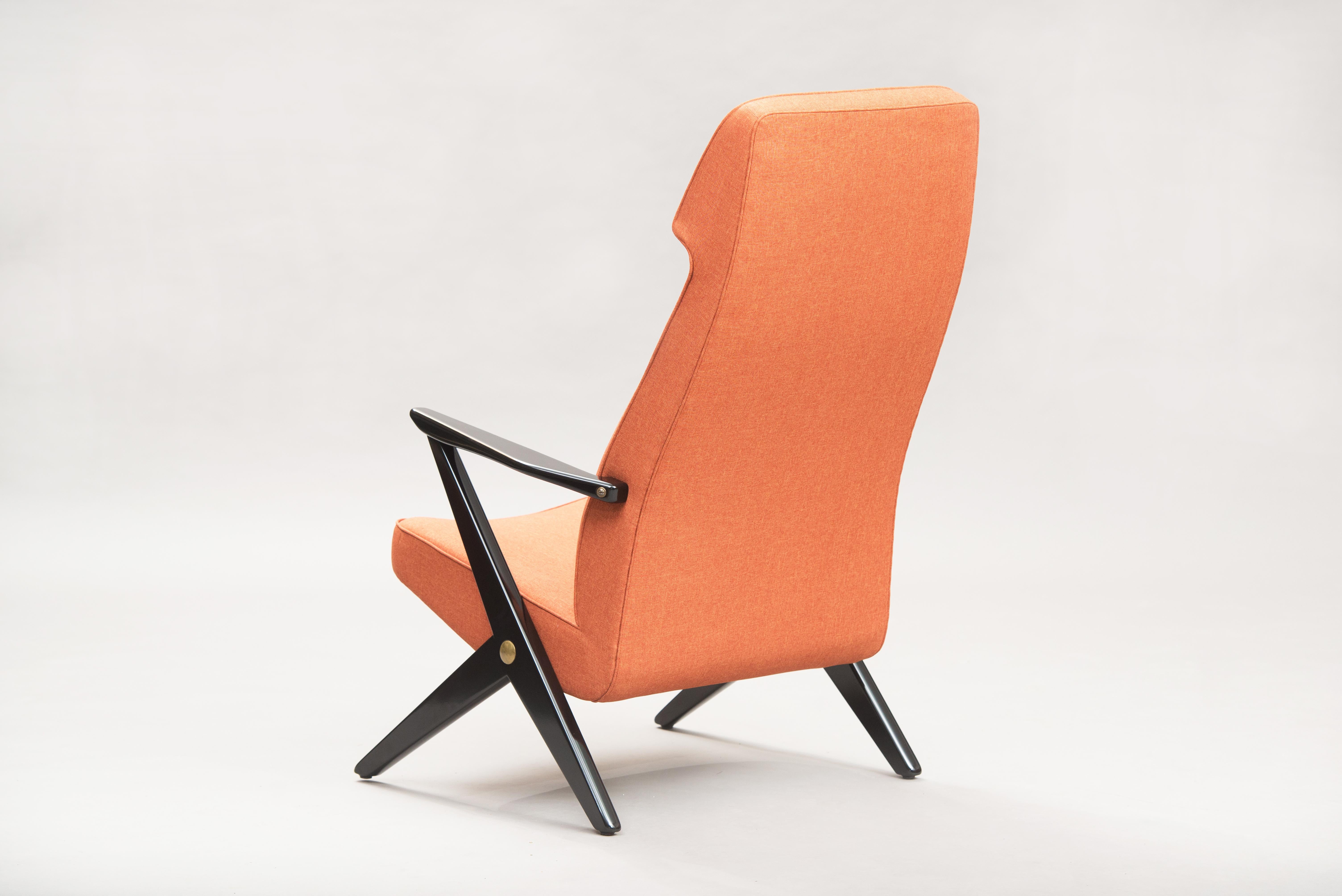 Bengt Ruda „Triva“-Stuhl mit hoher Rückenlehne aus der Mitte des Jahrhunderts für Nordiska Kompaniet (Skandinavische Moderne) im Angebot