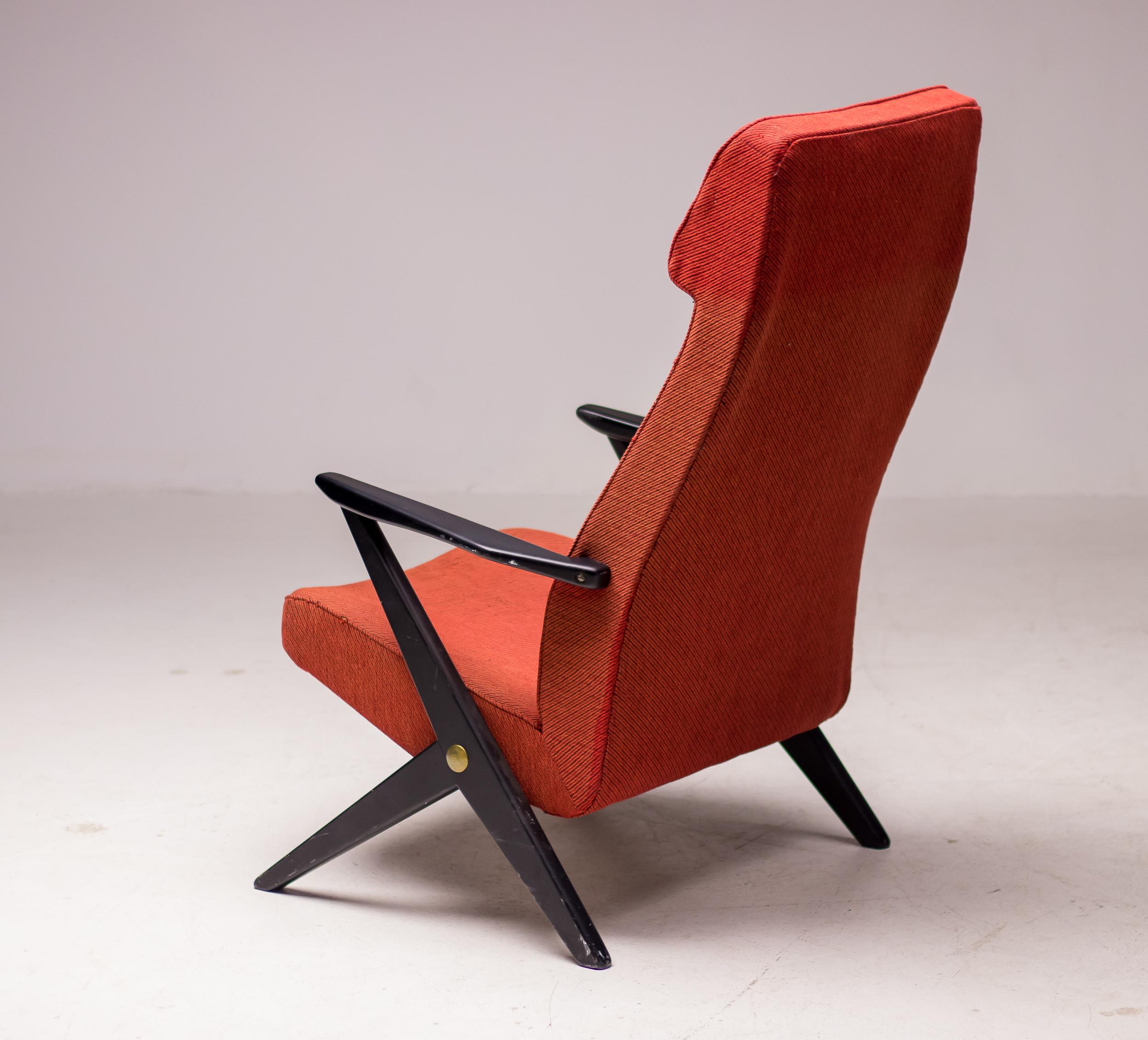 Fabric Bengt Ruda Triva Lounge Chair For Sale
