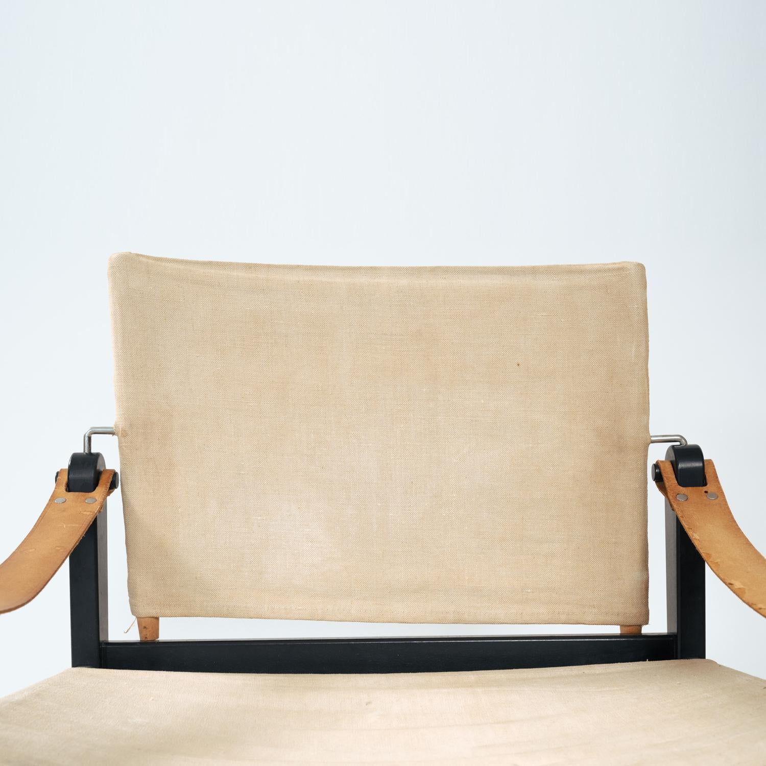 vintage safari chairs in canvas, Bengt Ruda Cikada armchairs by IKEA, 1960s 5