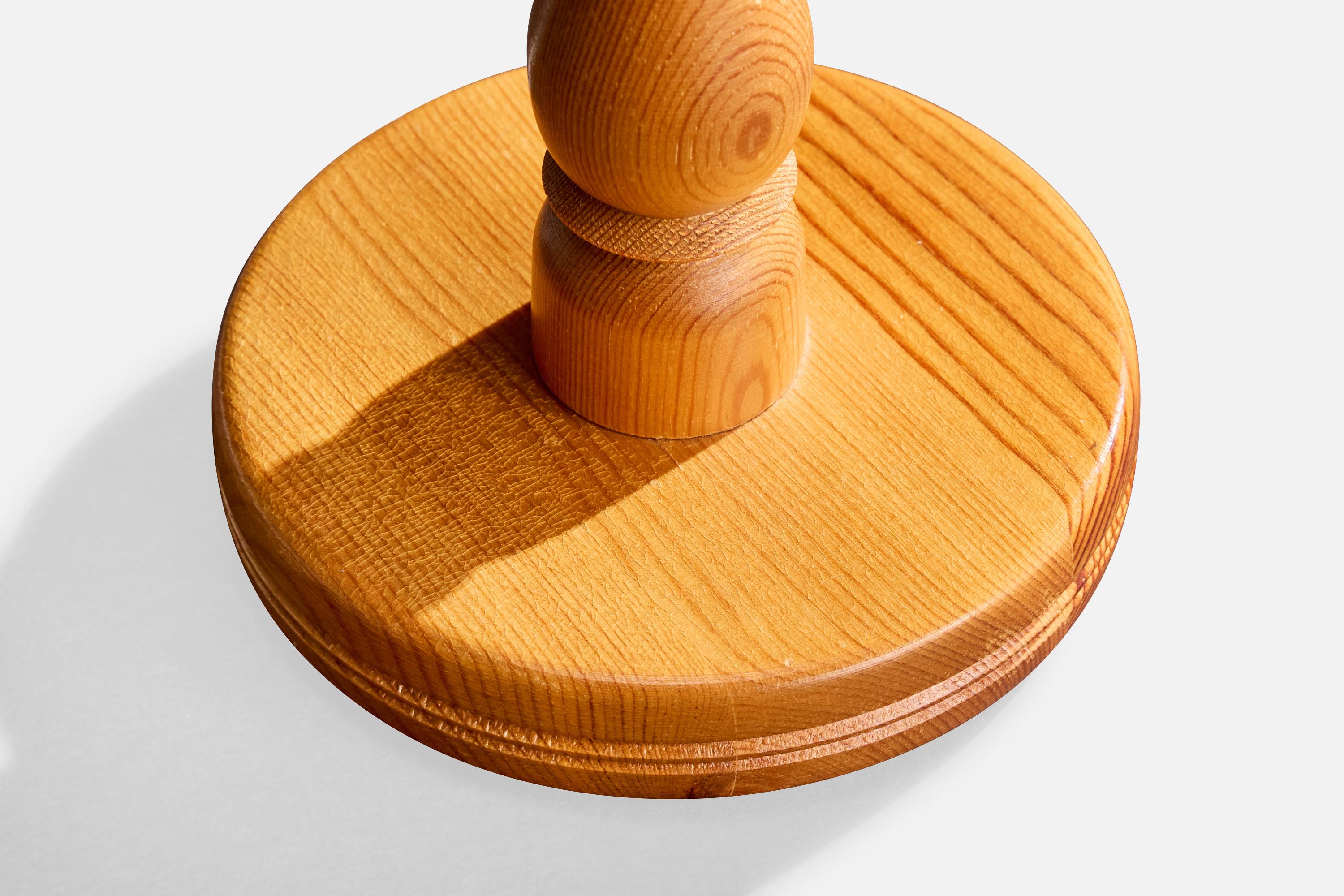 Pin Bengt Slöjdare, lampe de table, pin, Suède, 1970 en vente
