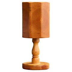 Bengt Slöjdare, Table Lamp, Pine, Sweden, 1970s