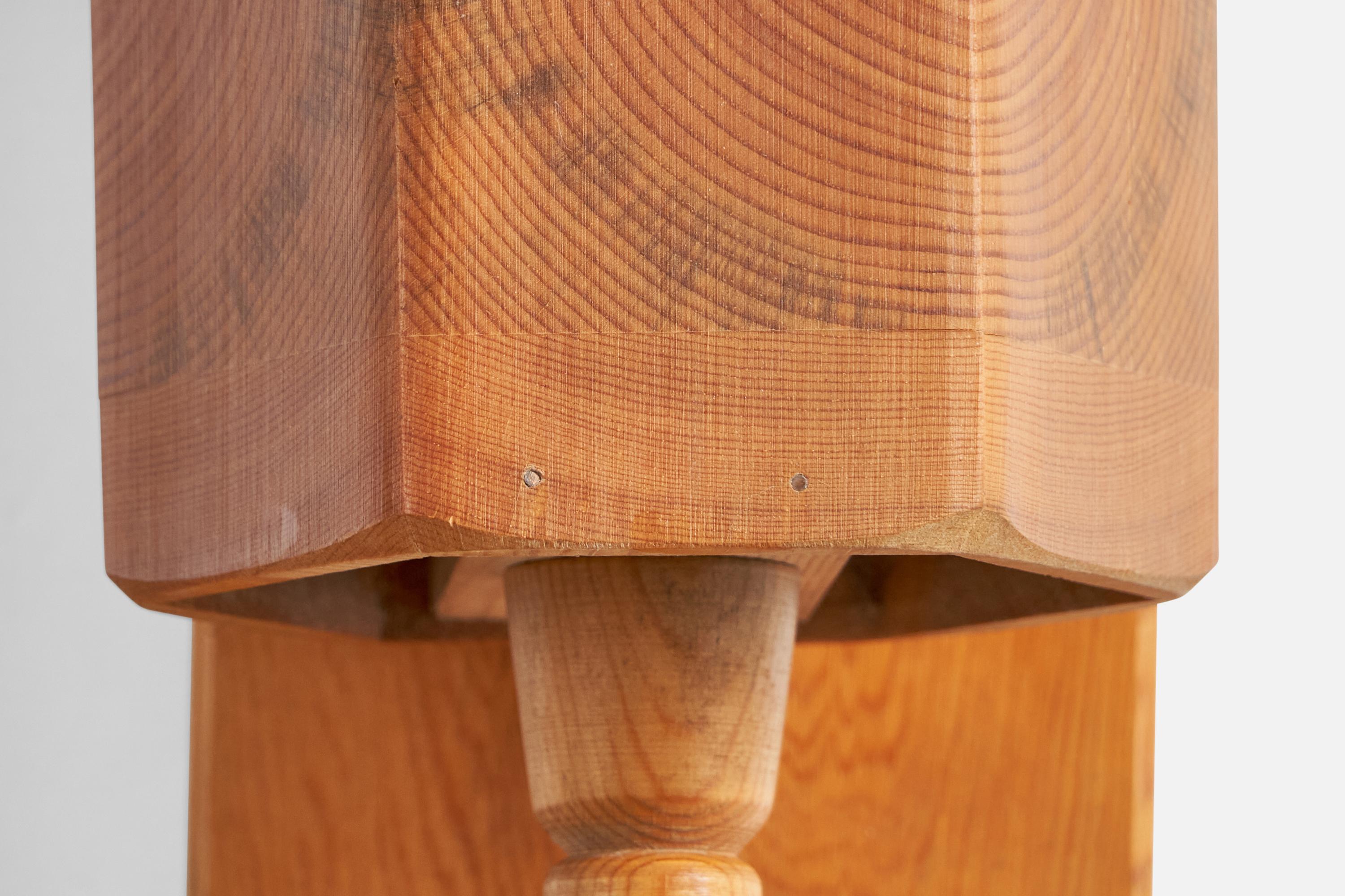 Bengt Slöjdare, Wall Lights, Pine, Sweden, 1970s For Sale 6