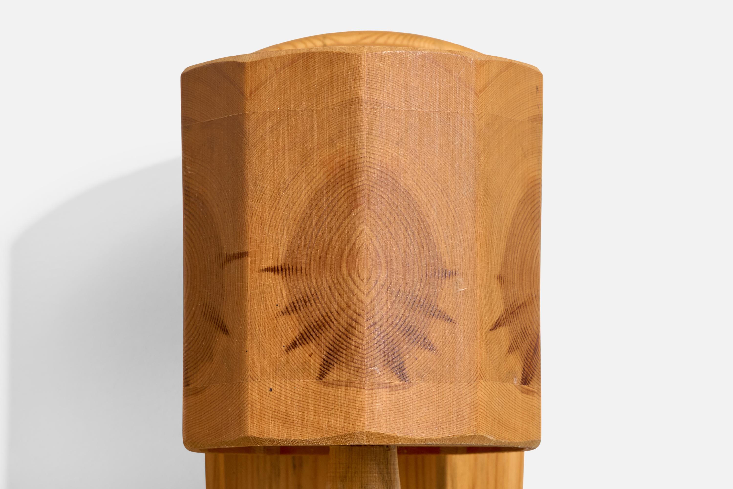 Bengt Slöjdare, Wall Lights, Pine, Sweden, 1970s For Sale 3
