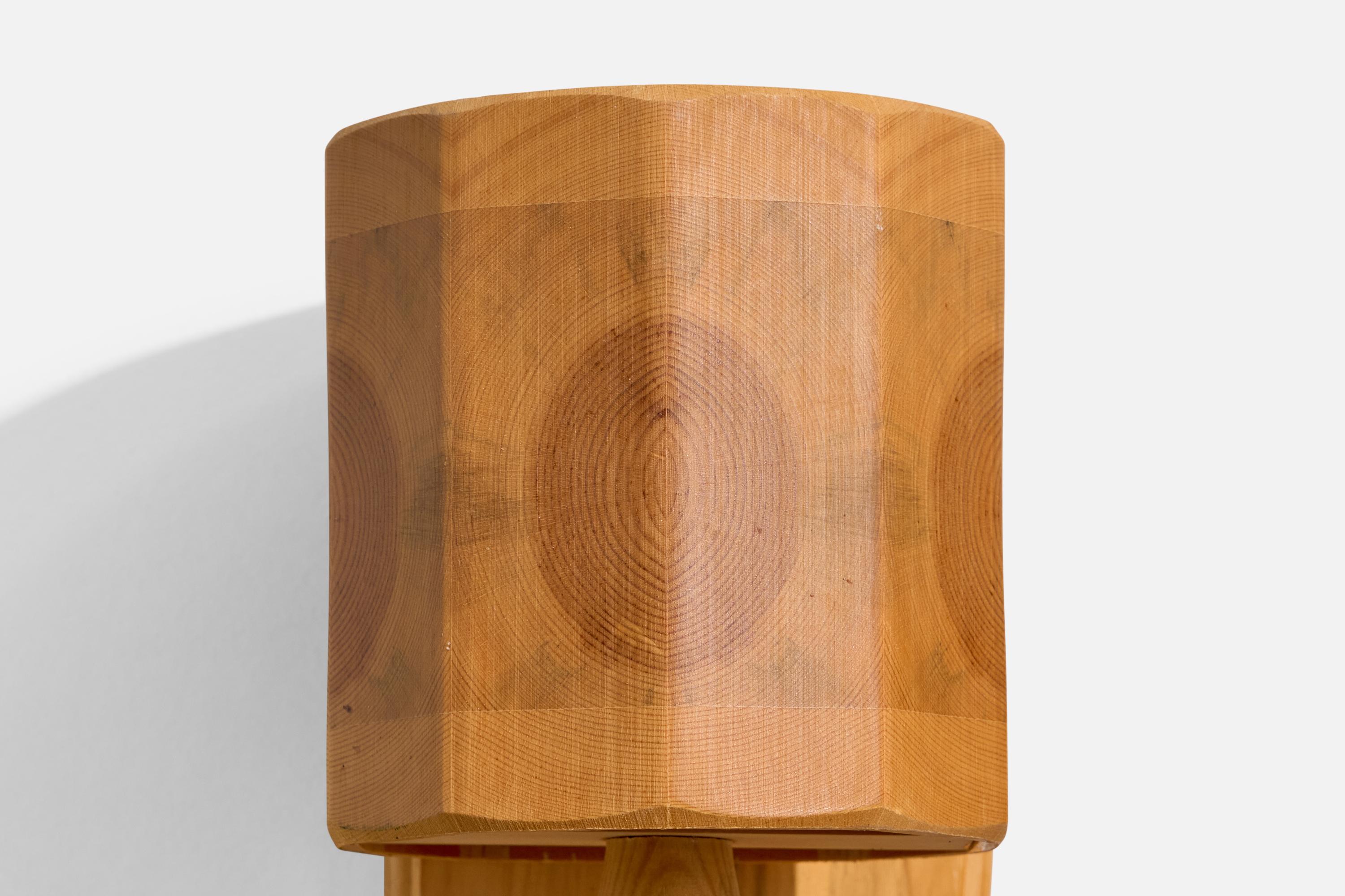 Bengt Slöjdare, Wall Lights, Pine, Sweden, 1970s For Sale 4