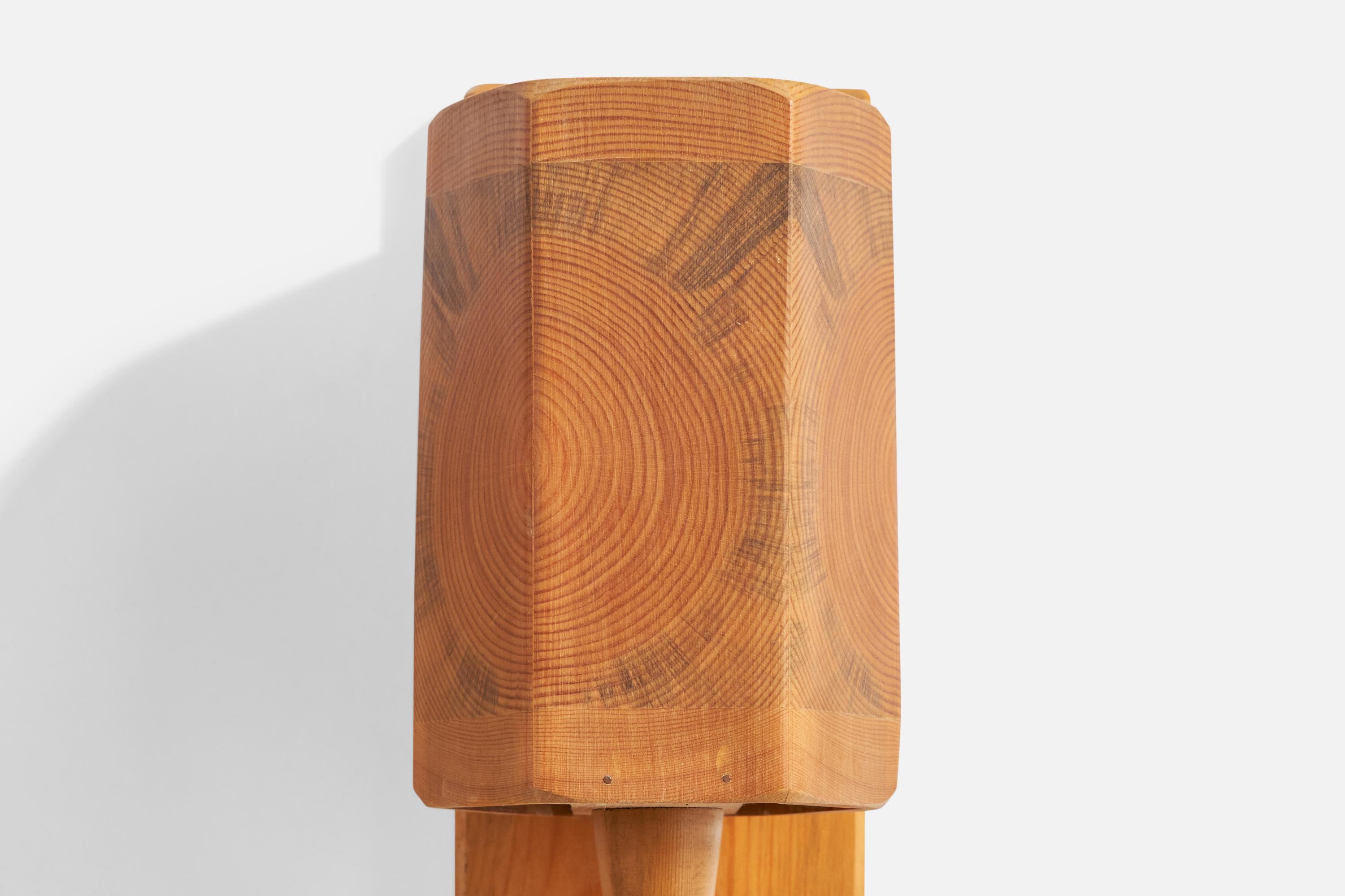 Bengt Slöjdare, Wall Lights, Pine, Sweden, 1970s For Sale 4
