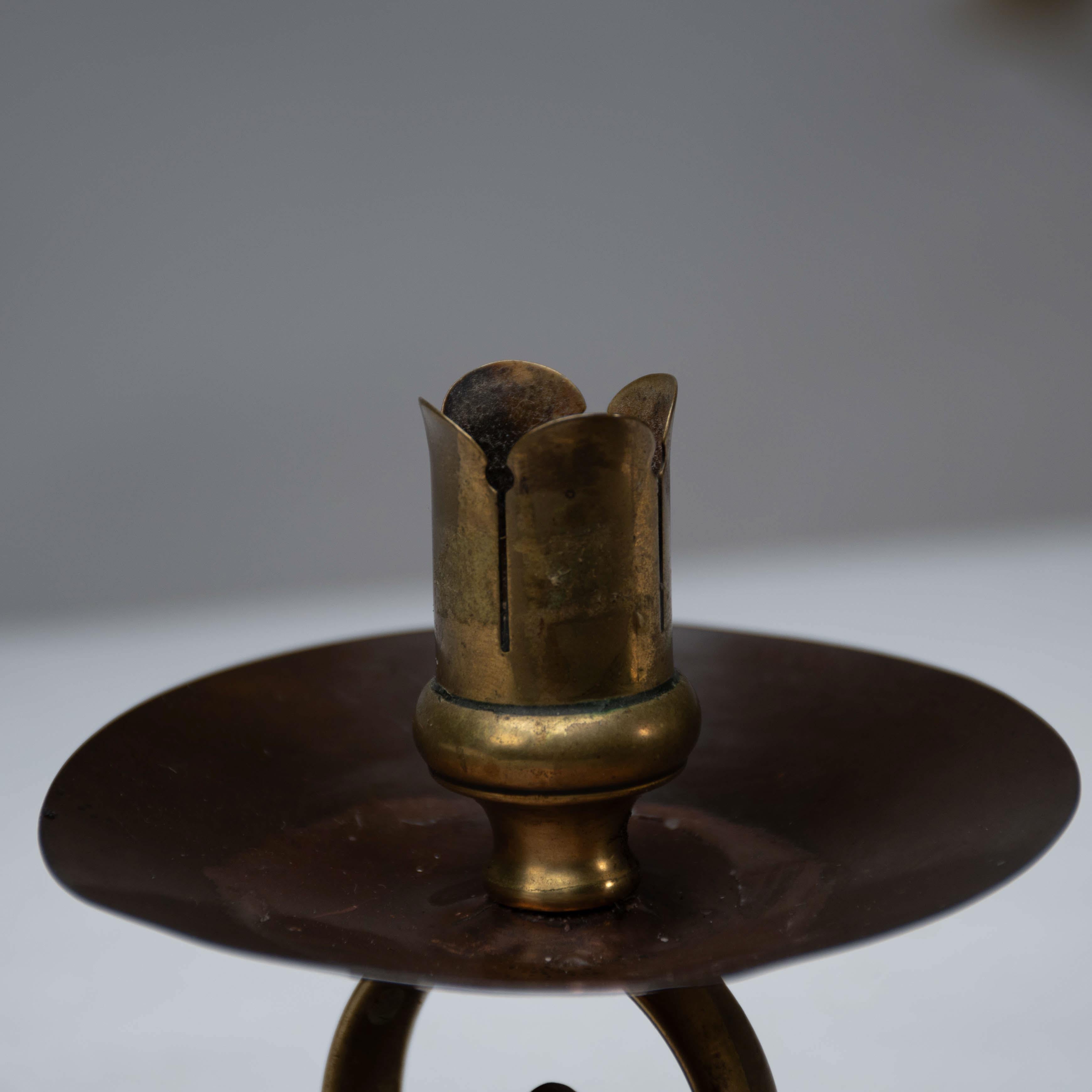 Benham & Froud English Arts & Crafts Copper & Brass Night Light or Candle Holder For Sale 5