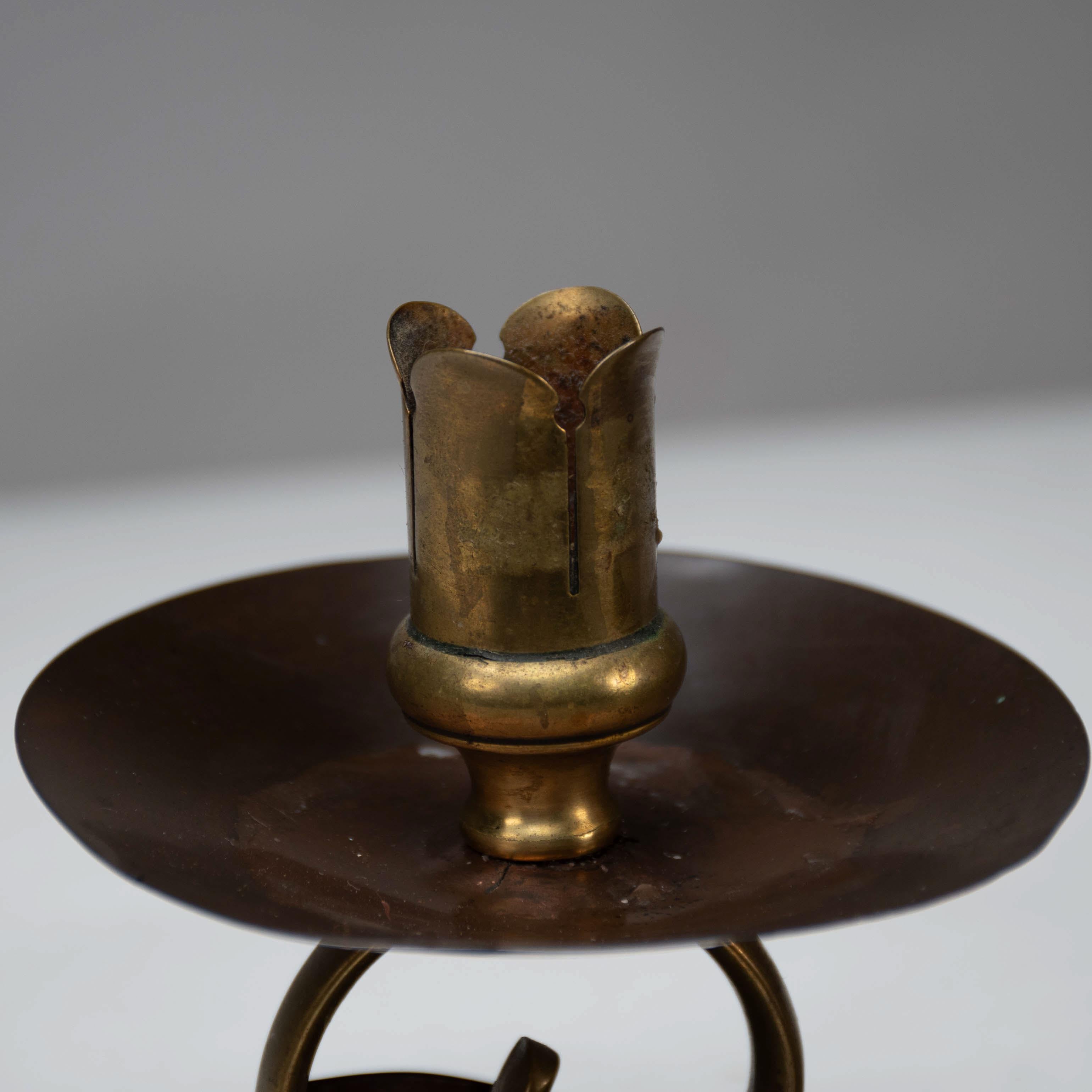 Benham & Froud English Arts & Crafts Copper & Brass Night Light or Candle Holder For Sale 6