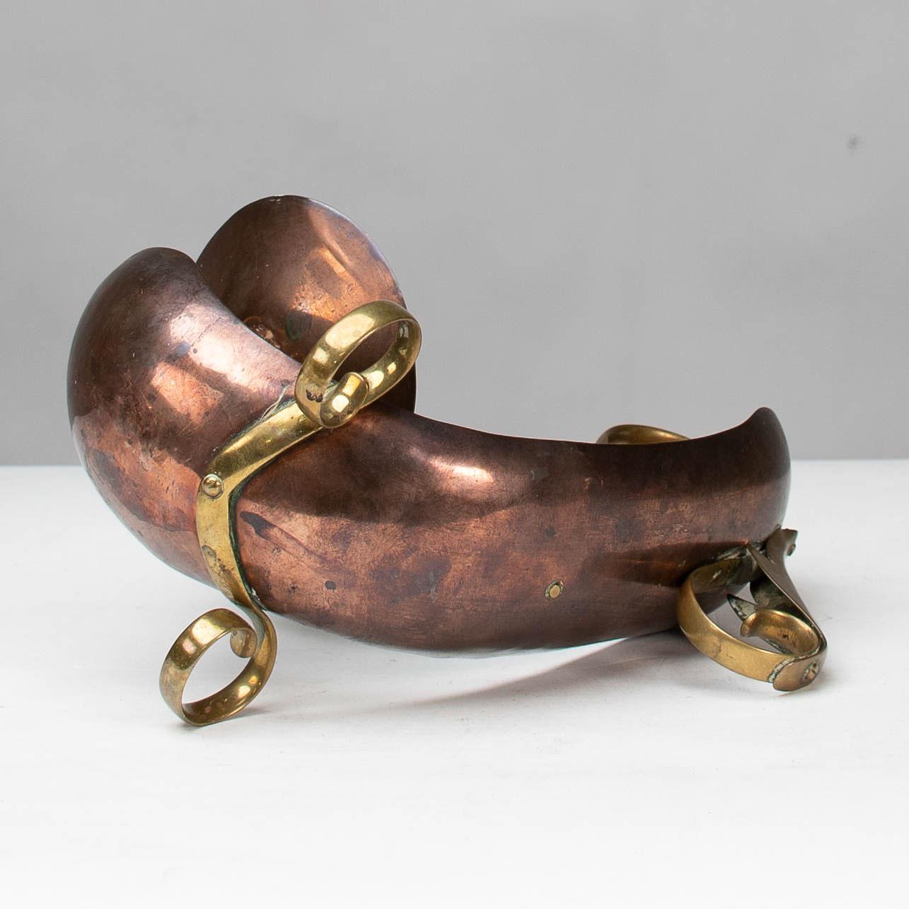 Benham & Froud English Arts & Crafts copper & brass night light or candle holder For Sale 9