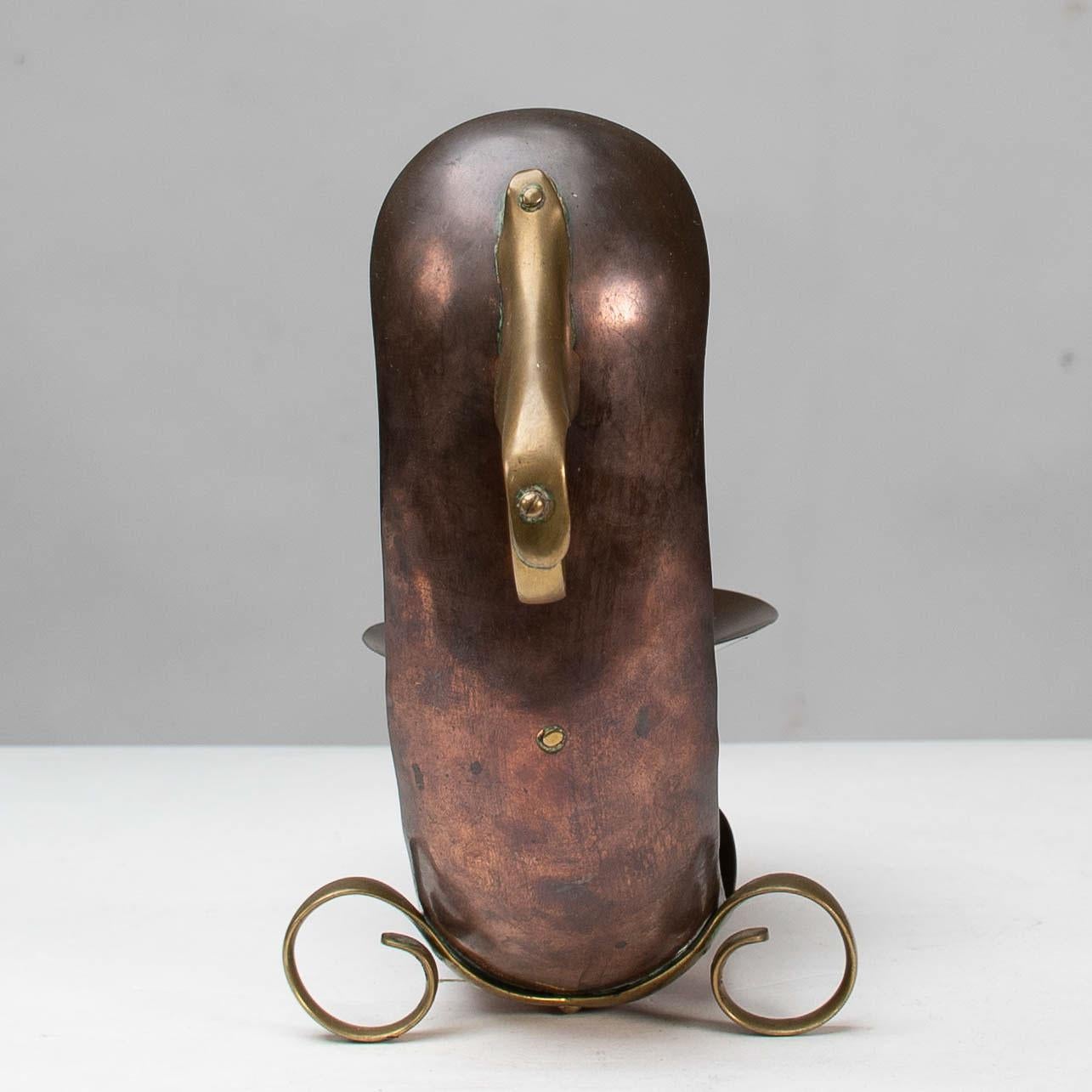Benham & Froud English Arts & Crafts copper & brass night light or candle holder For Sale 11