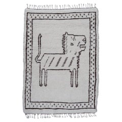 Beni Ourain Berber Lion Rug North African Moroccan Tribal Hand Knotted Wool