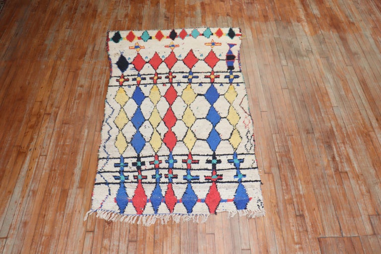 Hand-Woven Beni Ourain Moroccan Rug For Sale