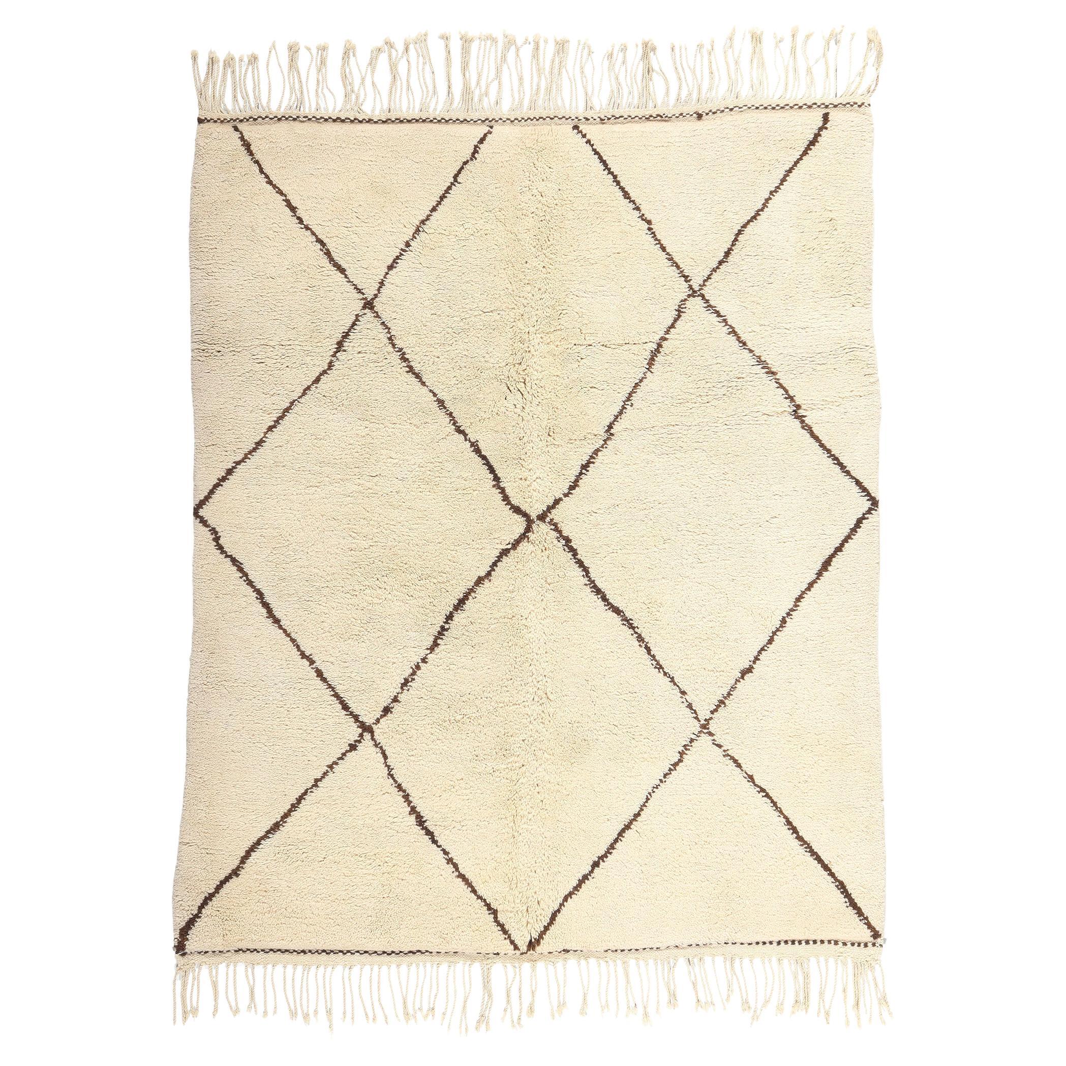 Beni Ourain Moroccan Rug, Minimalist Shibui Meets Modern Hygge