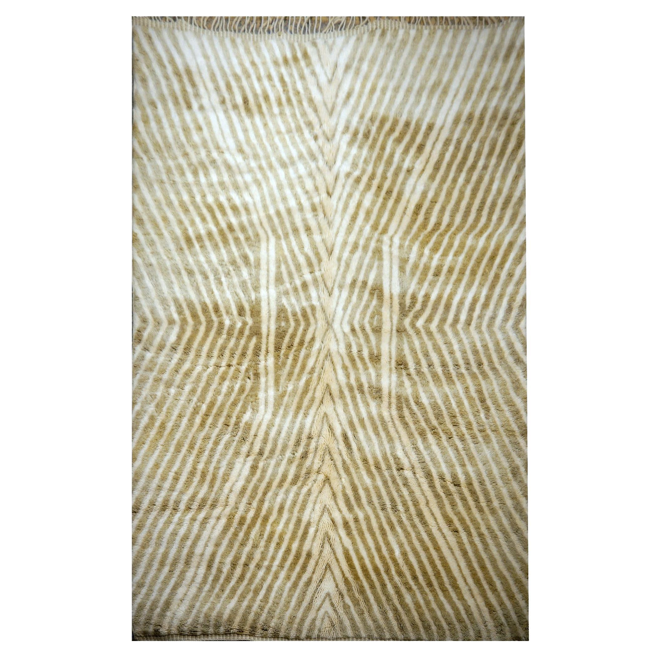 Beni Ourain Marokkanischer Teppich North African Tribal Design Djoharian Kollektion Beige
