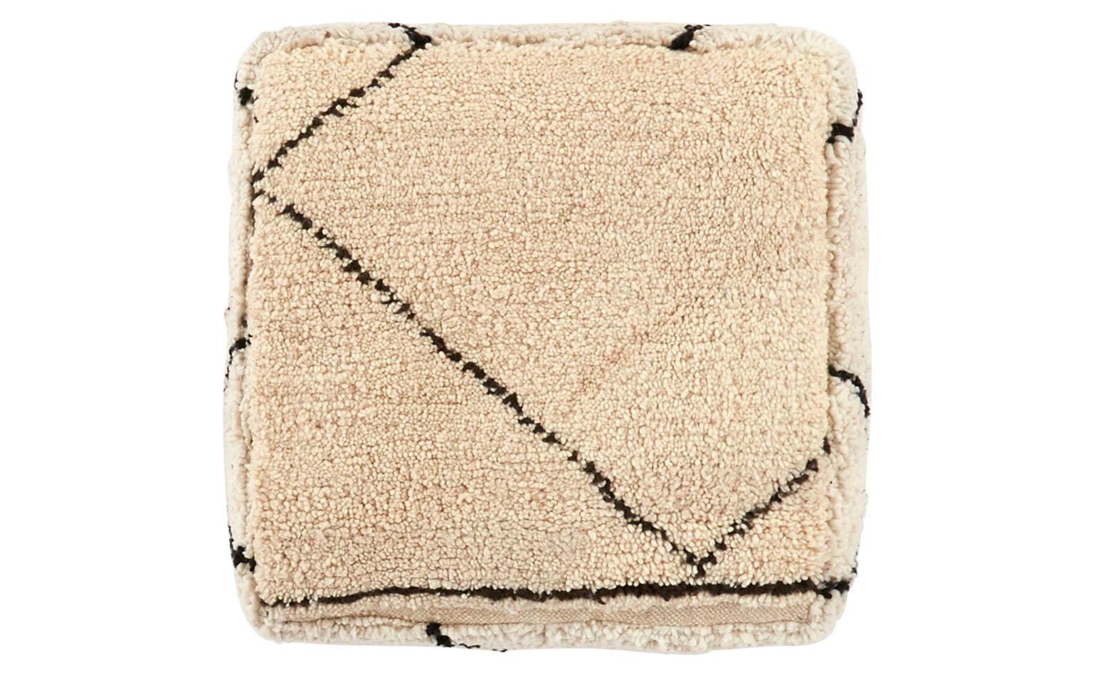 Moroccan Beni Ourain Upholstered Cushion