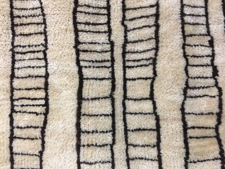 Beni Ourain Vintage Rug in "Manhattan Design" at 1stDibs