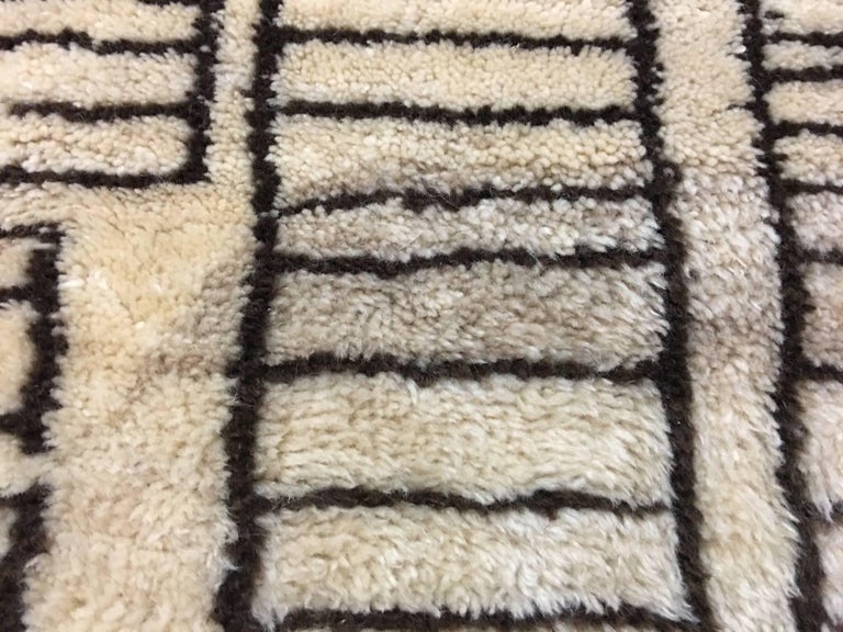 Beni Ourain Vintage Rug in "Manhattan Design" at 1stDibs