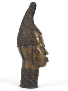 Beninese Cast Bronze Bust