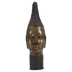 Beninese Cast Bronze Bust