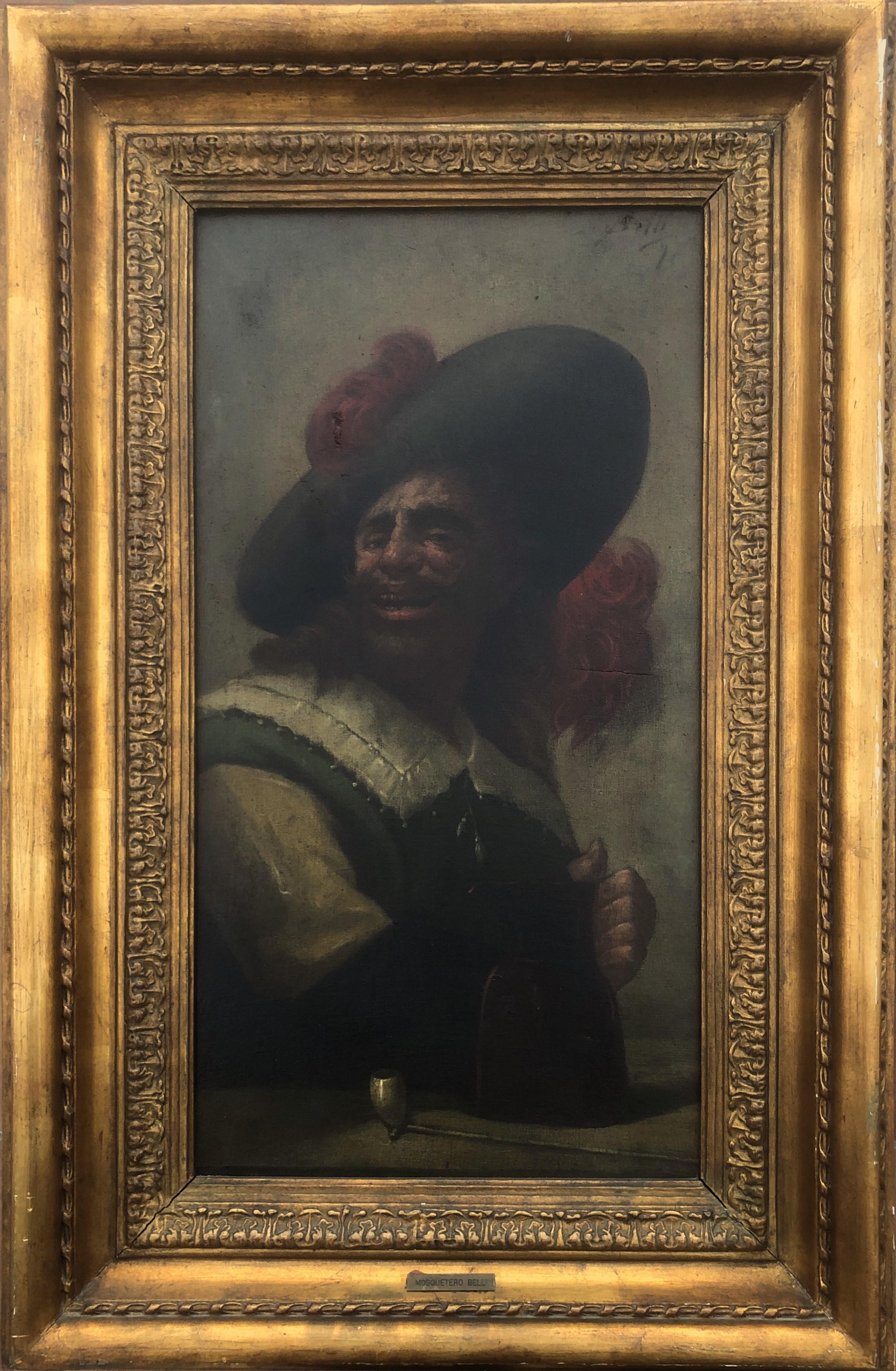Moschettiere olio su tela - Painting di Benito Belli