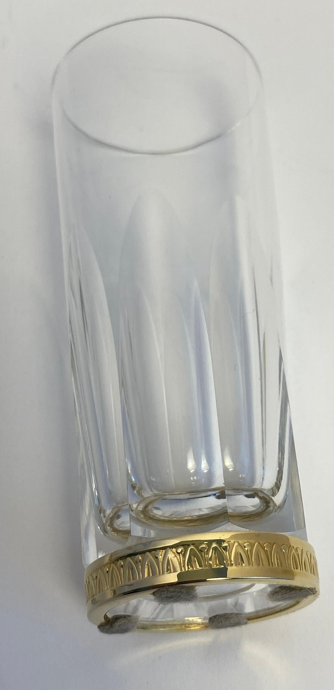 Benito Crystal Caviar & Vodka Server, Martin Benito Crystal & Ormolu Centerpiece For Sale 4