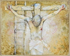 Crucifixion - Oil Paint by Benito Troleses - 1988