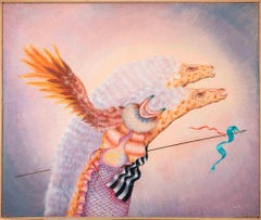 Moving on to the Facts - Oil Paint by Benito Trolese - 1980s