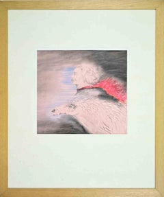 Self-Portrait con cavallo - Dipinto da Benito Troleses - 1987