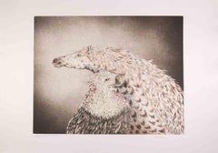 Eagle and Horse - Etching by Benito Trolese - 1990s