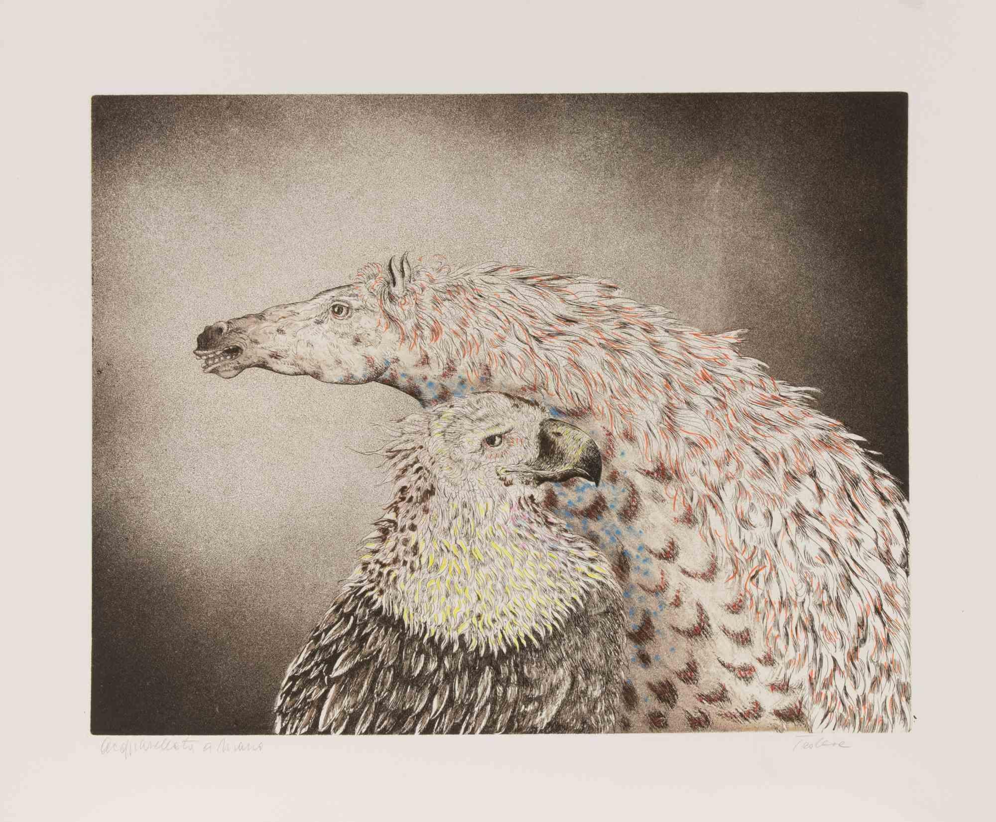 Etching hand watercolored realized by the italian Artist Benito Trolese.

Hand signed.

Not numbered.

Excellent condition.