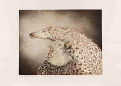 Eagle and Horse - Etching by Benito Trolese - 1990s