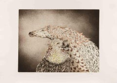 Eagle and Horse - Etching by Benito Trolese - 1990s
