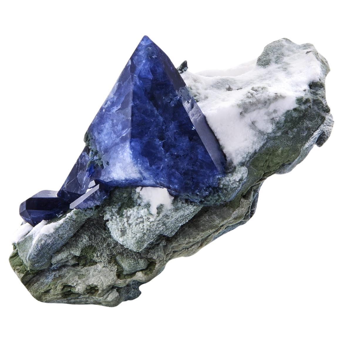 Benitoite on Natrolite, California State Gem Mine, California