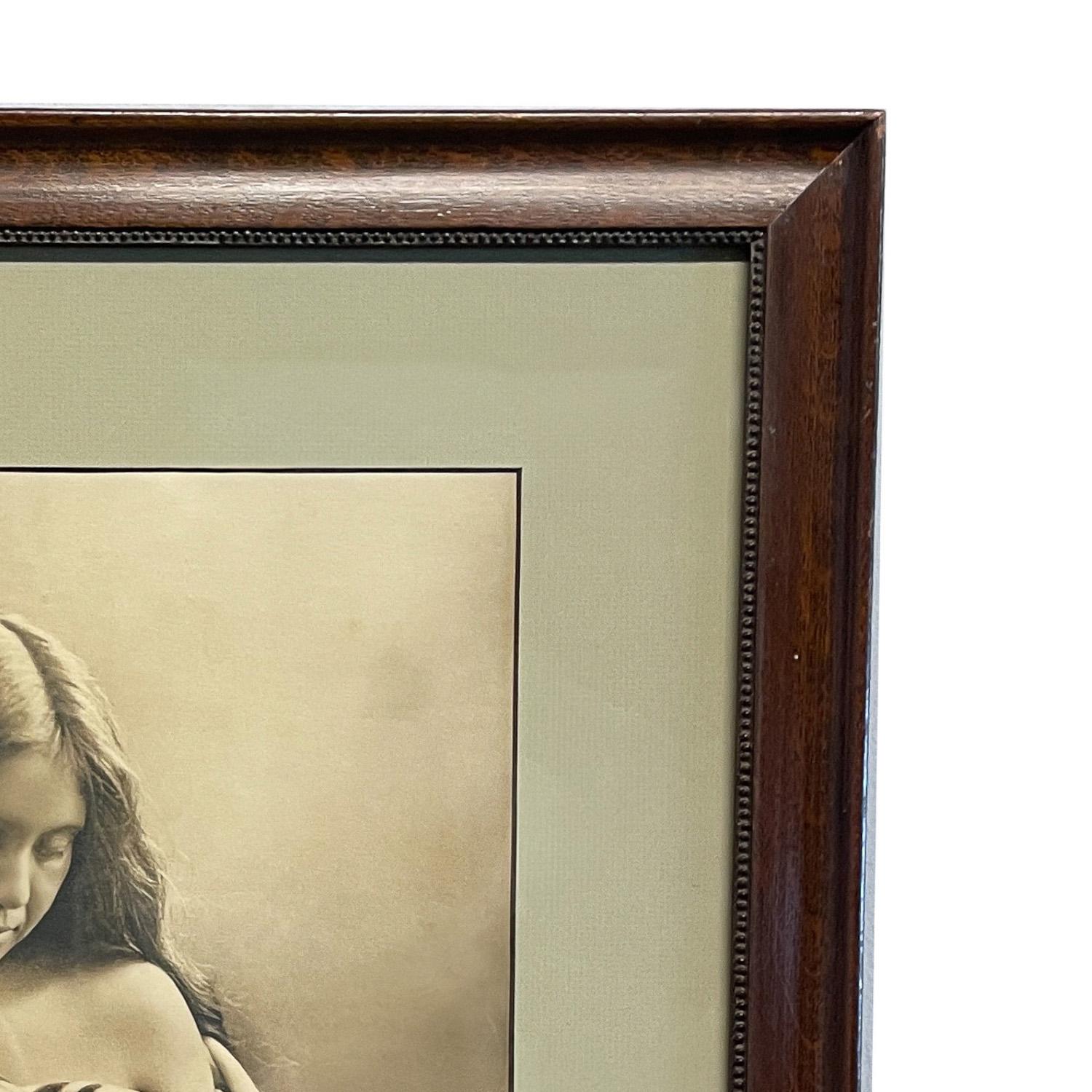 Antica foto alla gelatina d'argento dei nativi americani 