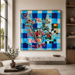 Benjamin Aitala Large Contemporary Pop Abstract Painting, 2022