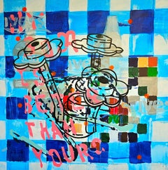 Benjamin Aitala Large Contemporary Pop Abstract Painting, 2022