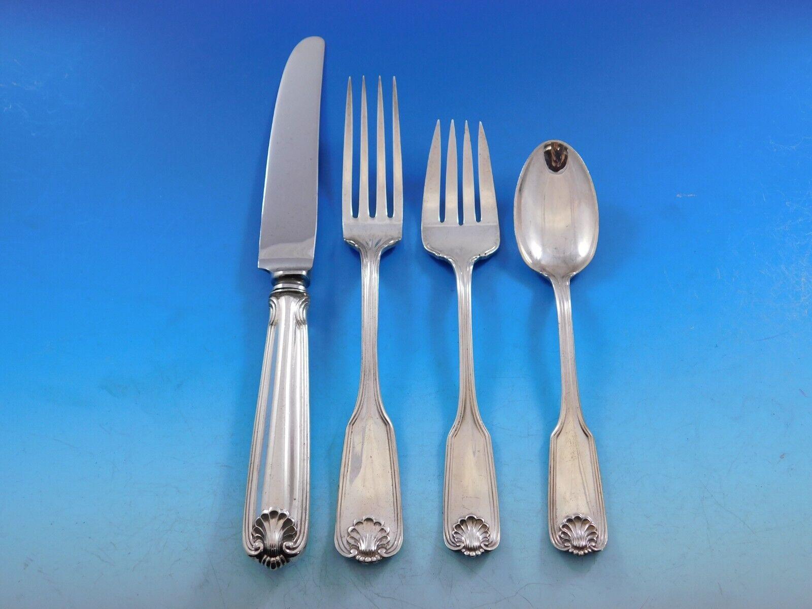 Benjamin Ben Franklin by Towle Sterling Silver Flatware Service Set 76 Pieces In Excellent Condition In Big Bend, WI