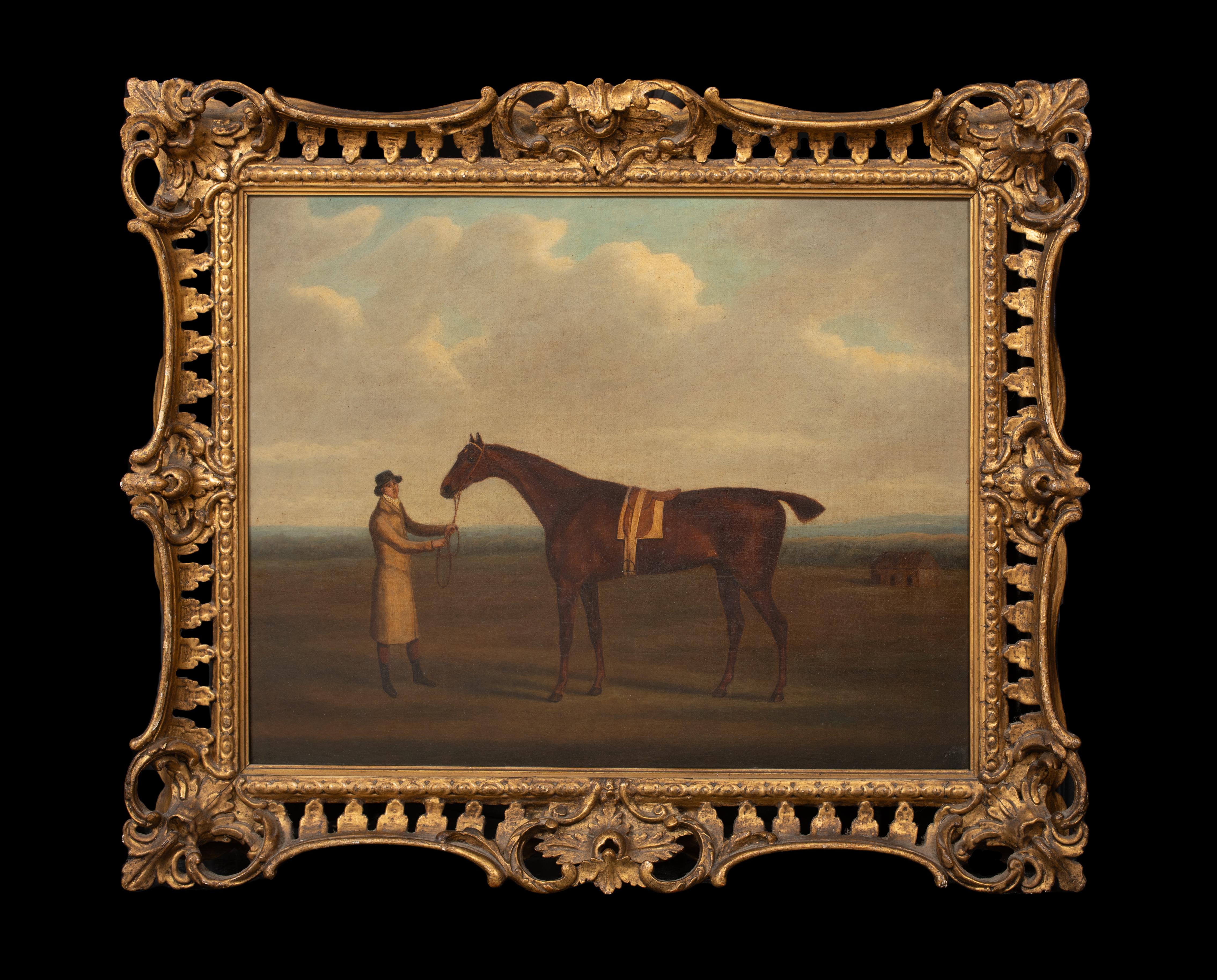 Cavallo da corsa e proprietario, 18° secolo 


Grande ritratto del XIX secolo di un cavallo e di un proprietario in un campo, olio su tela di Harry Hall. Studio di qualità eccellente del cavallo e del suo proprietario di profilo laterale. Presentato