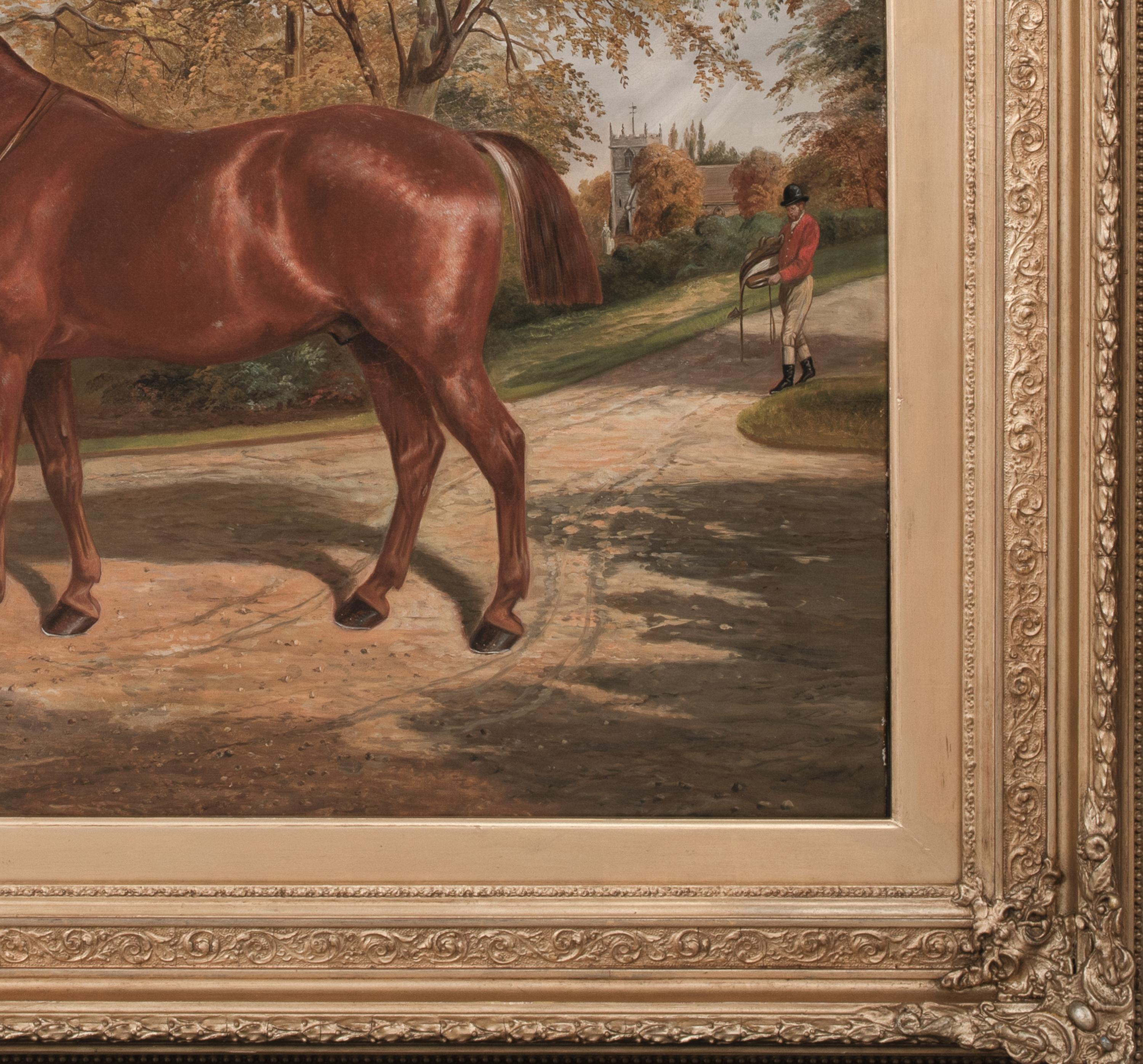 Retrato de Adam y Amy Agnes Dugdale en Griffin Park, Blackburn, Lancashire

de BENJAMIN CAM NORTON (1835-1900) similar a 30.000 $.

Gran retrato inglés del siglo XIX de Adam y Amy Dugdale acompañada de su caballo con un mozo de cuadra acercándose