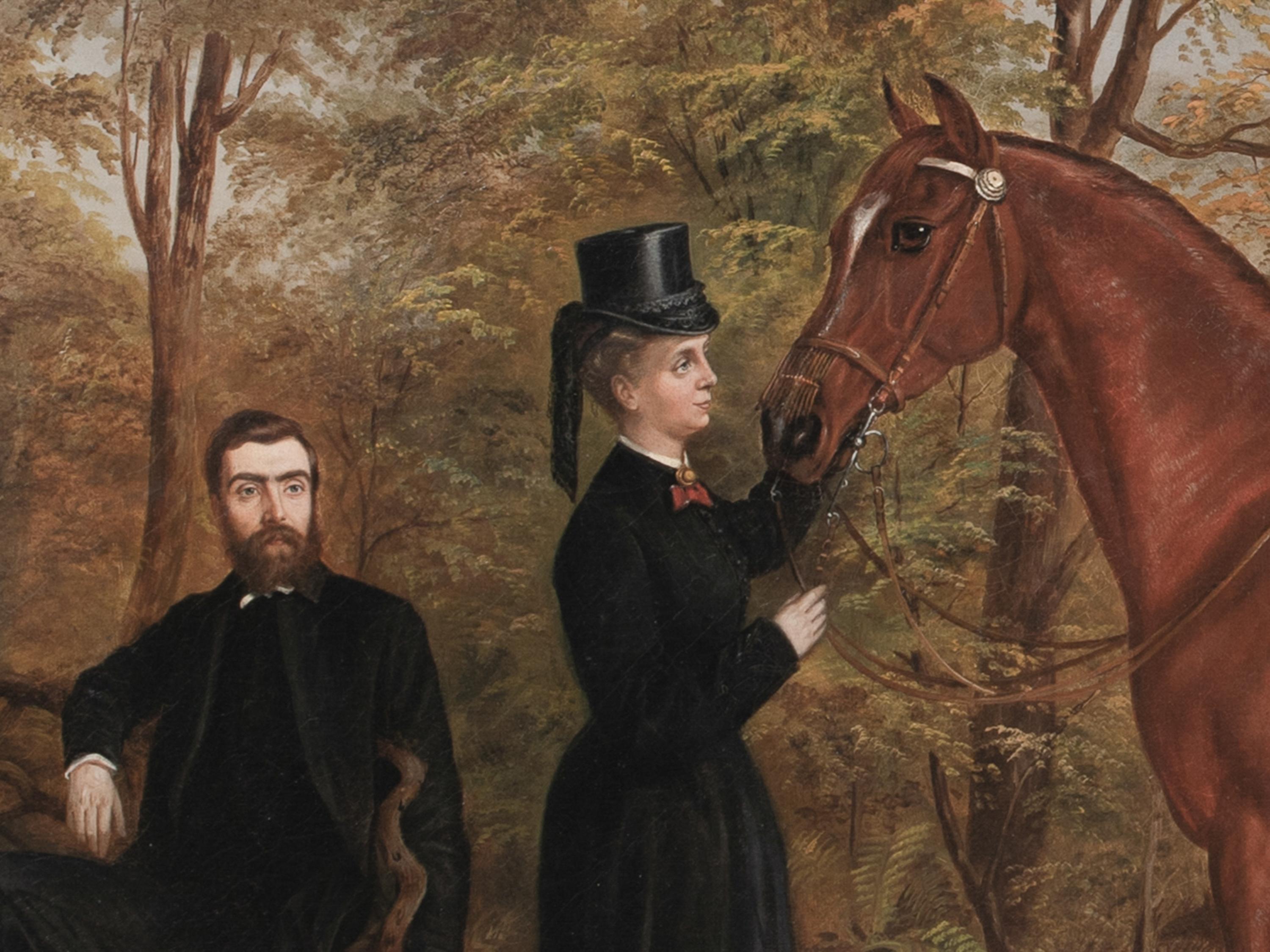 Retrato de Adam y Amy Agnes Dugdale en Griffin Park, Blackburn, Lancashire en venta 3