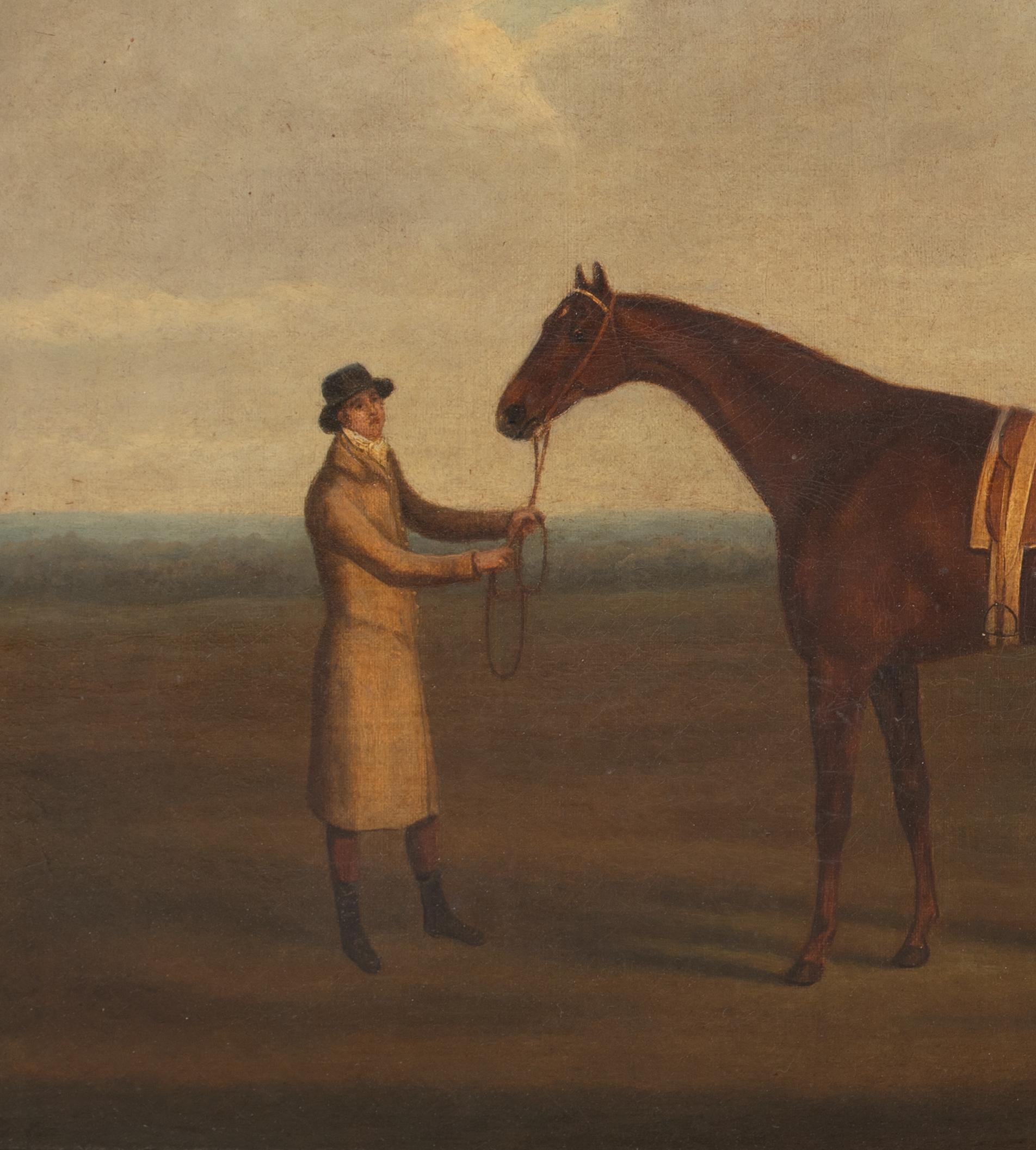 Cavallo da corsa e proprietario, English School del 18° secolo 4
