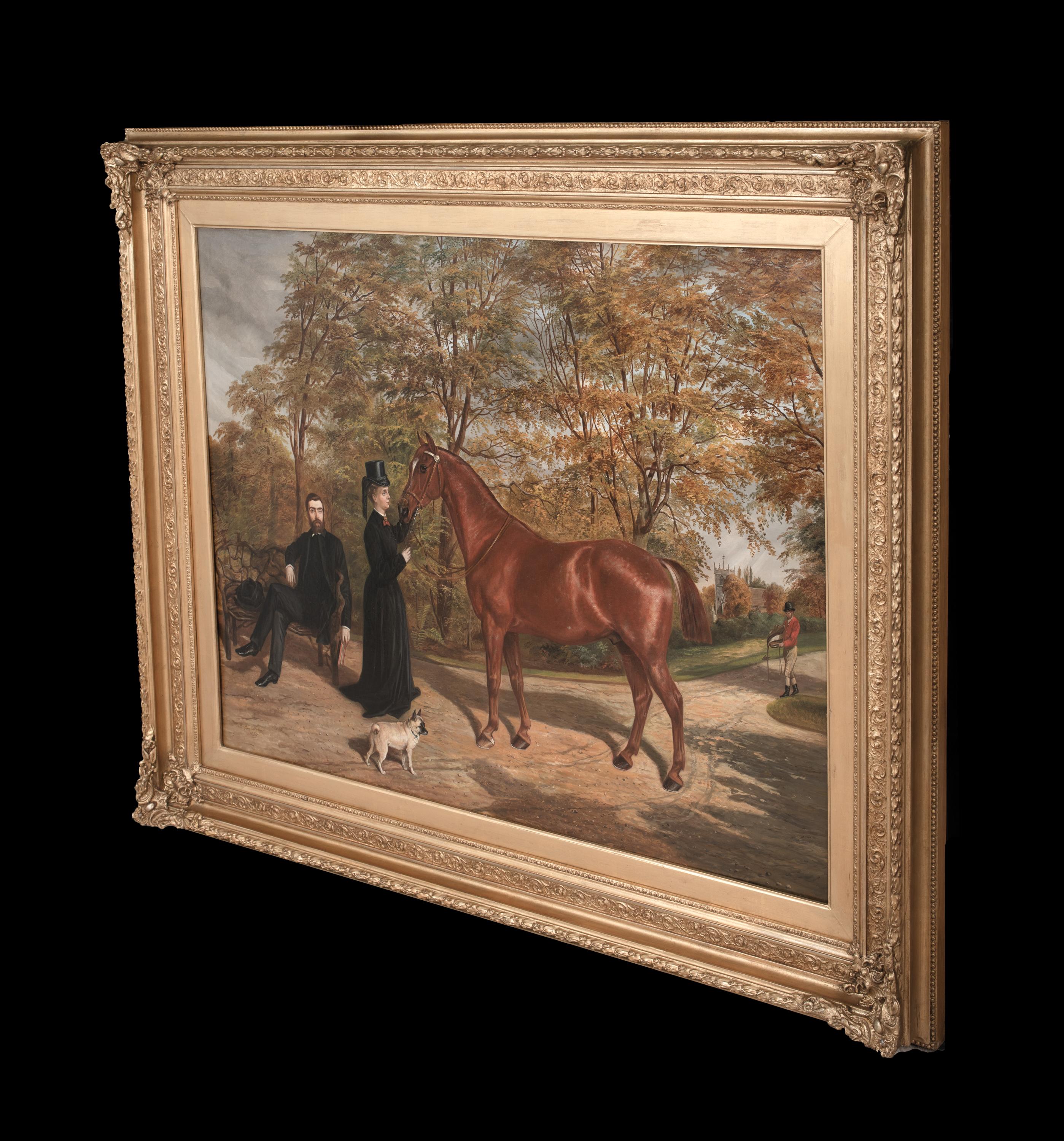 Retrato de Adam y Amy Agnes Dugdale en Griffin Park, Blackburn, Lancashire en venta 4