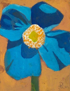 Ben Carrivick - Óleo contemporáneo, Anémona azul