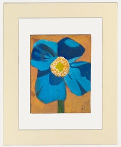 Ben Carrivick - Contemporary Oil, Blue Anemone