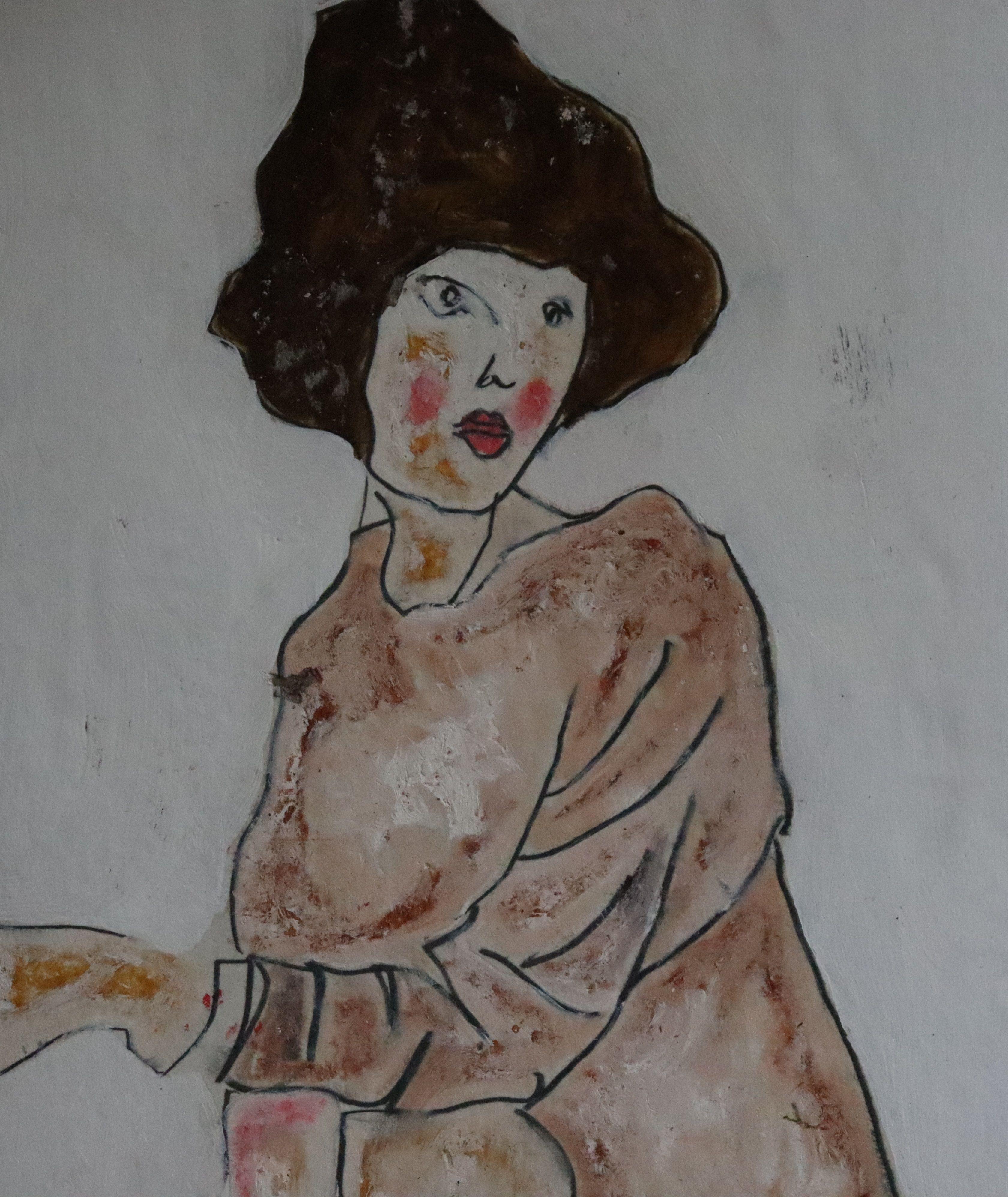Gemalt im Jahr 2021  Das Gemälde ist montiert :: Malerei :: Impressionist :: Dieses Werk wird mit einem offiziellen, vom Künstler unterzeichneten Echtheitszertifikat geliefert :: Bereit zum Aufhängen: Nein :: Signiert: Ja :: Ort der Signatur: unten