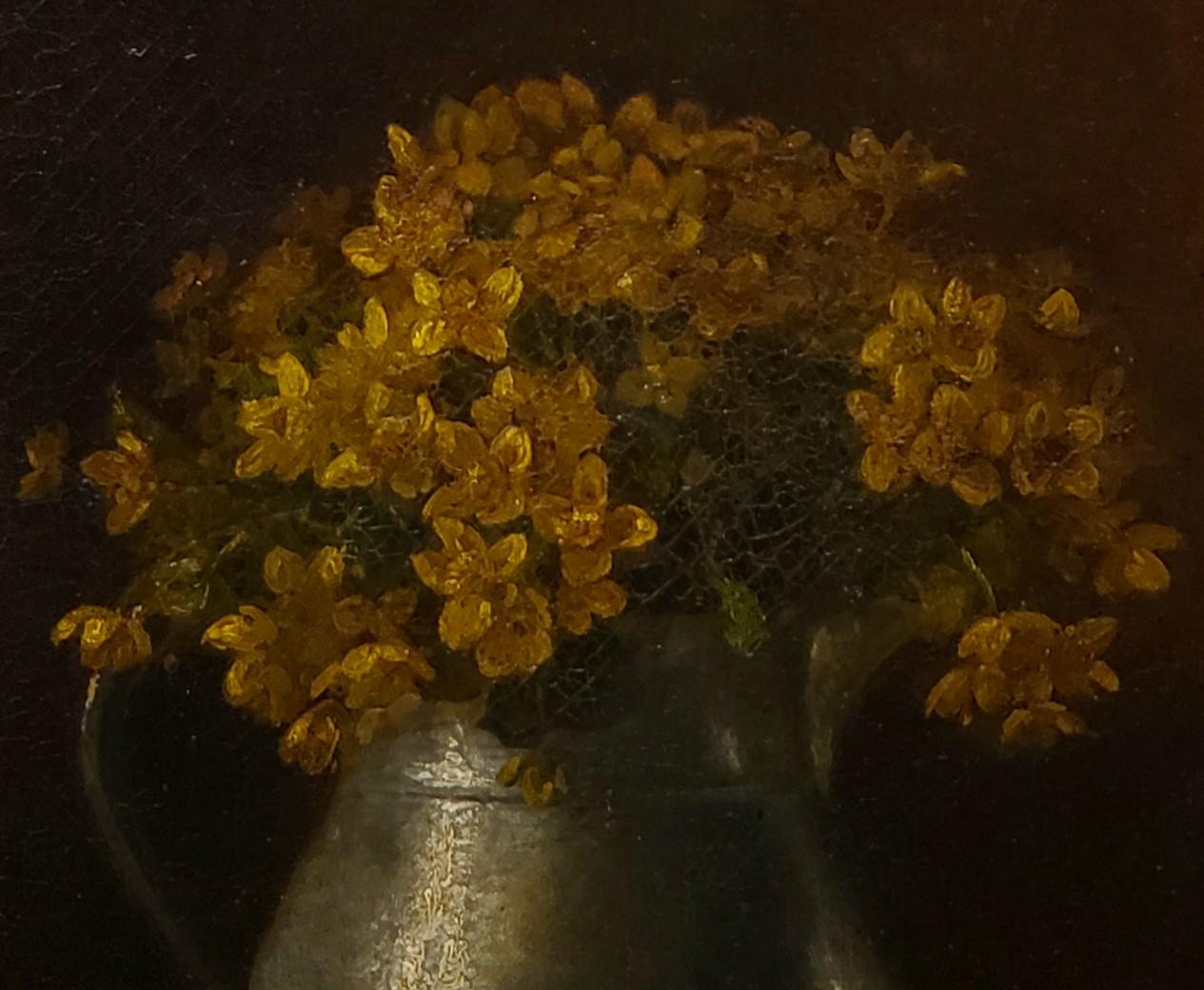 Still Life of Yellow Flowers by Benjamin Champney 1