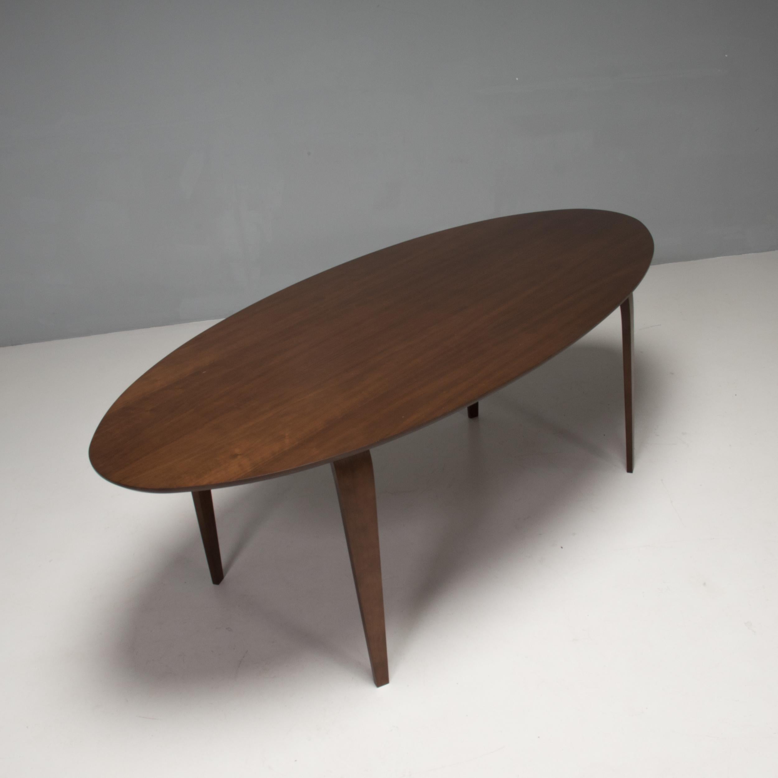 Contemporary Benjamin Cherner Classic Walnut Oval Dining Table, 2013