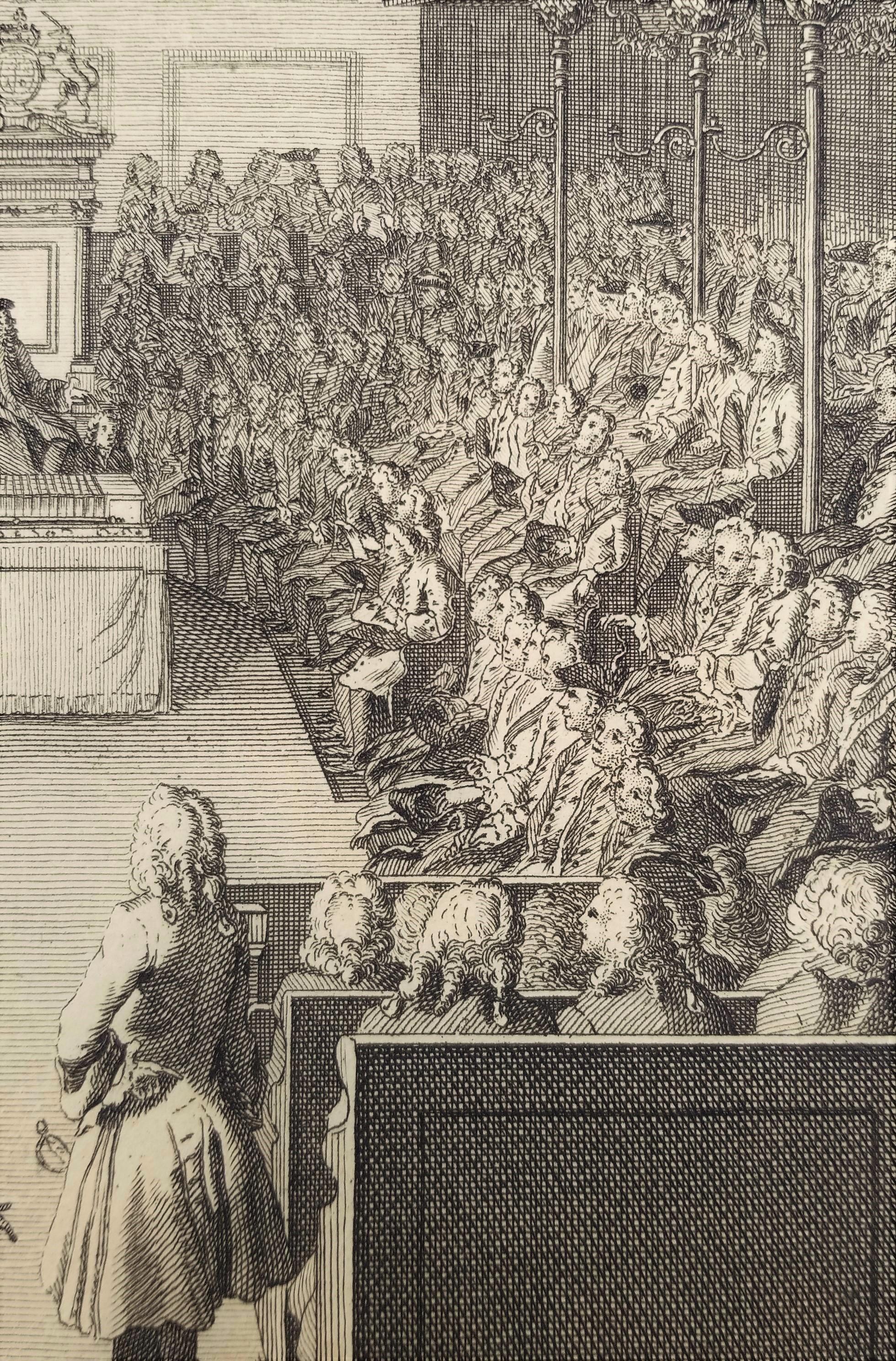 A View of the House of Commons /// George II English Parliament London England For Sale 6