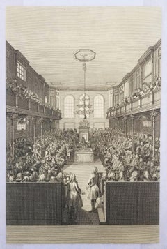 A View of the House of Commons /// George II. English Parliament London England
