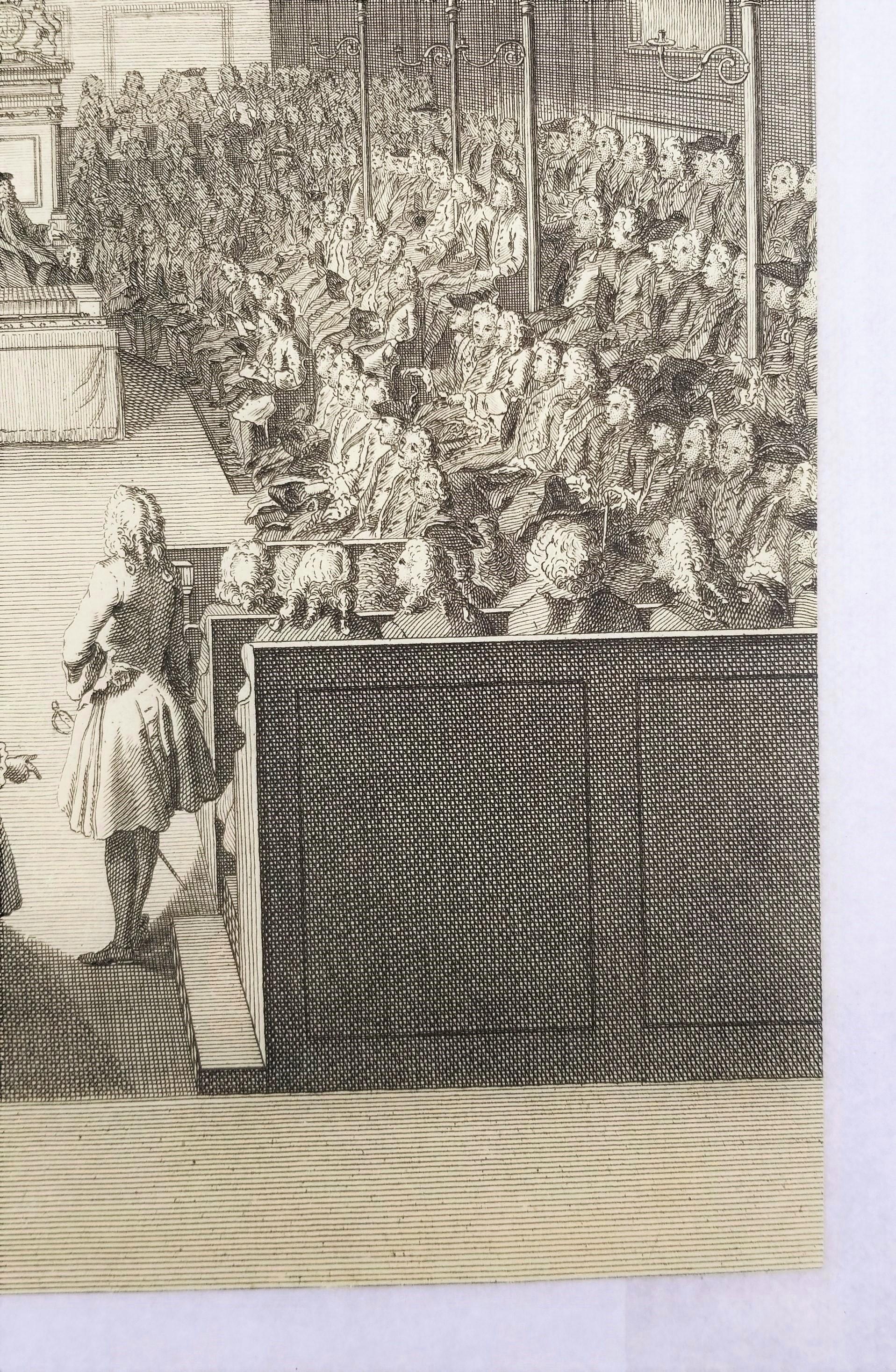 A View of the House of Commons /// George II English Parliament London England For Sale 1