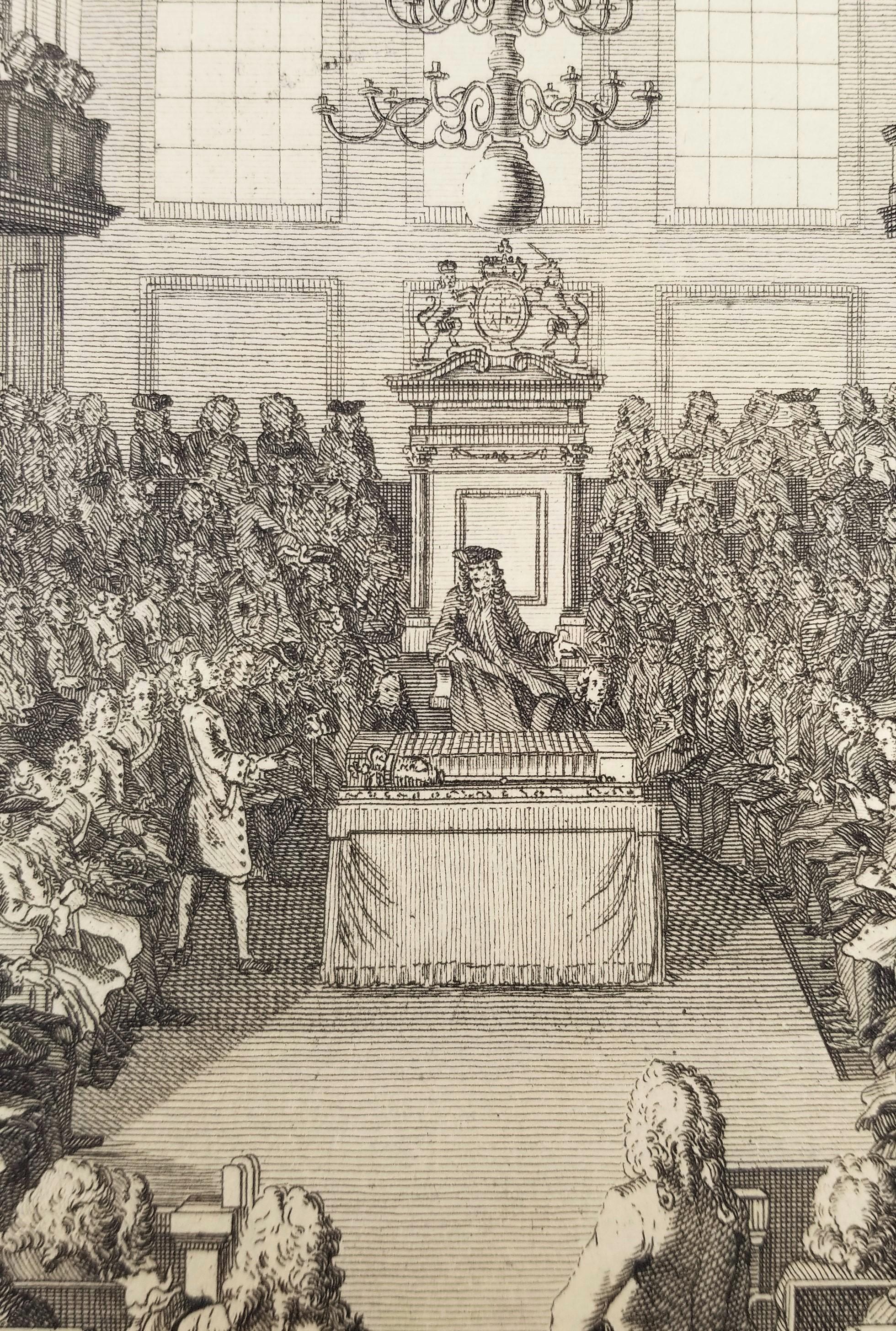 A View of the House of Commons /// George II English Parliament London England For Sale 4